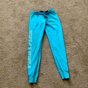 Blue sweat pants
